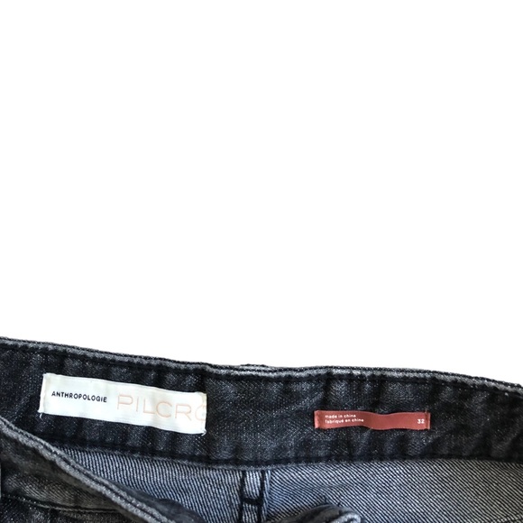 Pilcro And The Letterpress Anthropologie High Rise Slim Rhinestone Jeans Size 32 - Picture 3 of 5